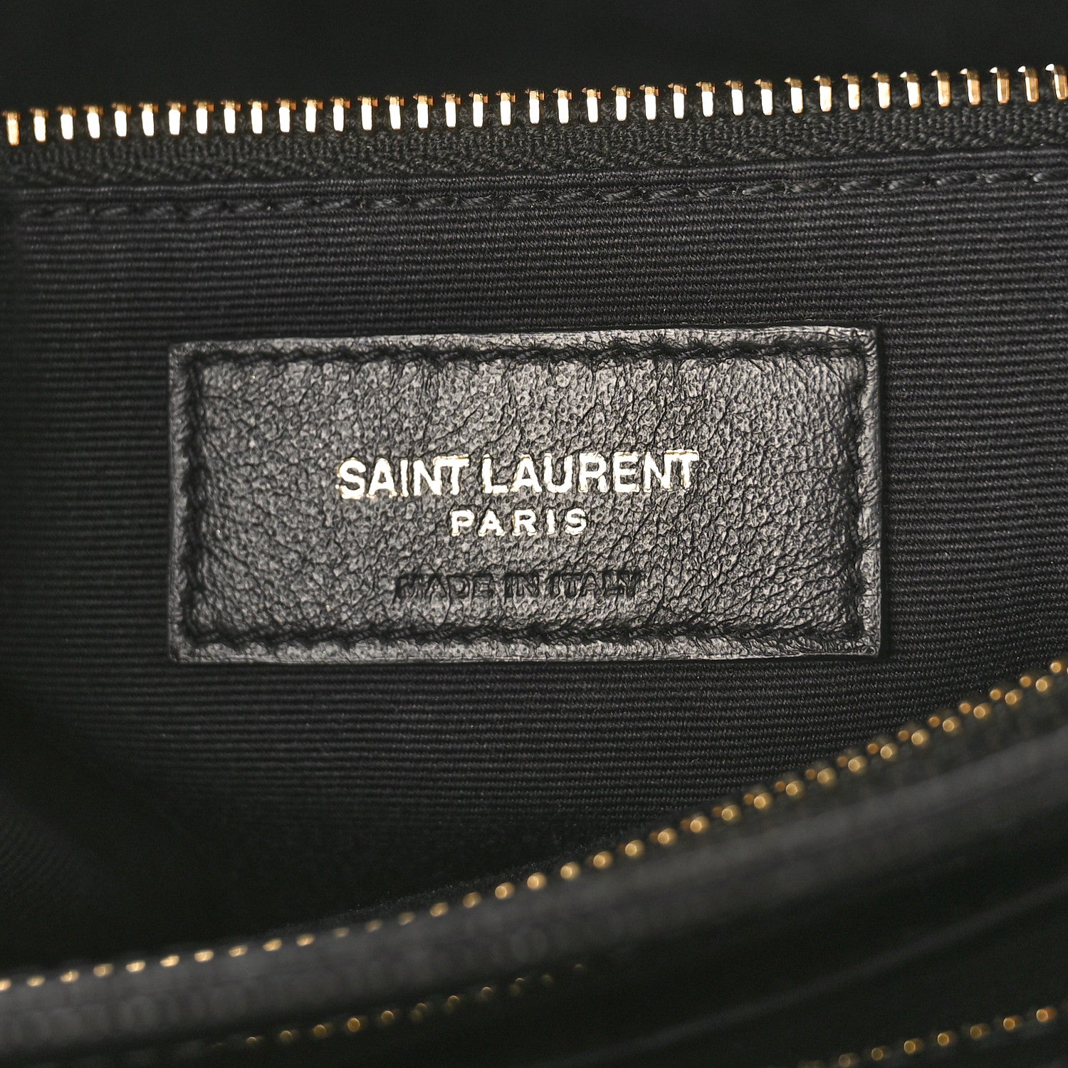 Saint Laurent Grain de Poudre Matelasse Chevron Medium Tribeca Shopping Bag Black 7 of 11