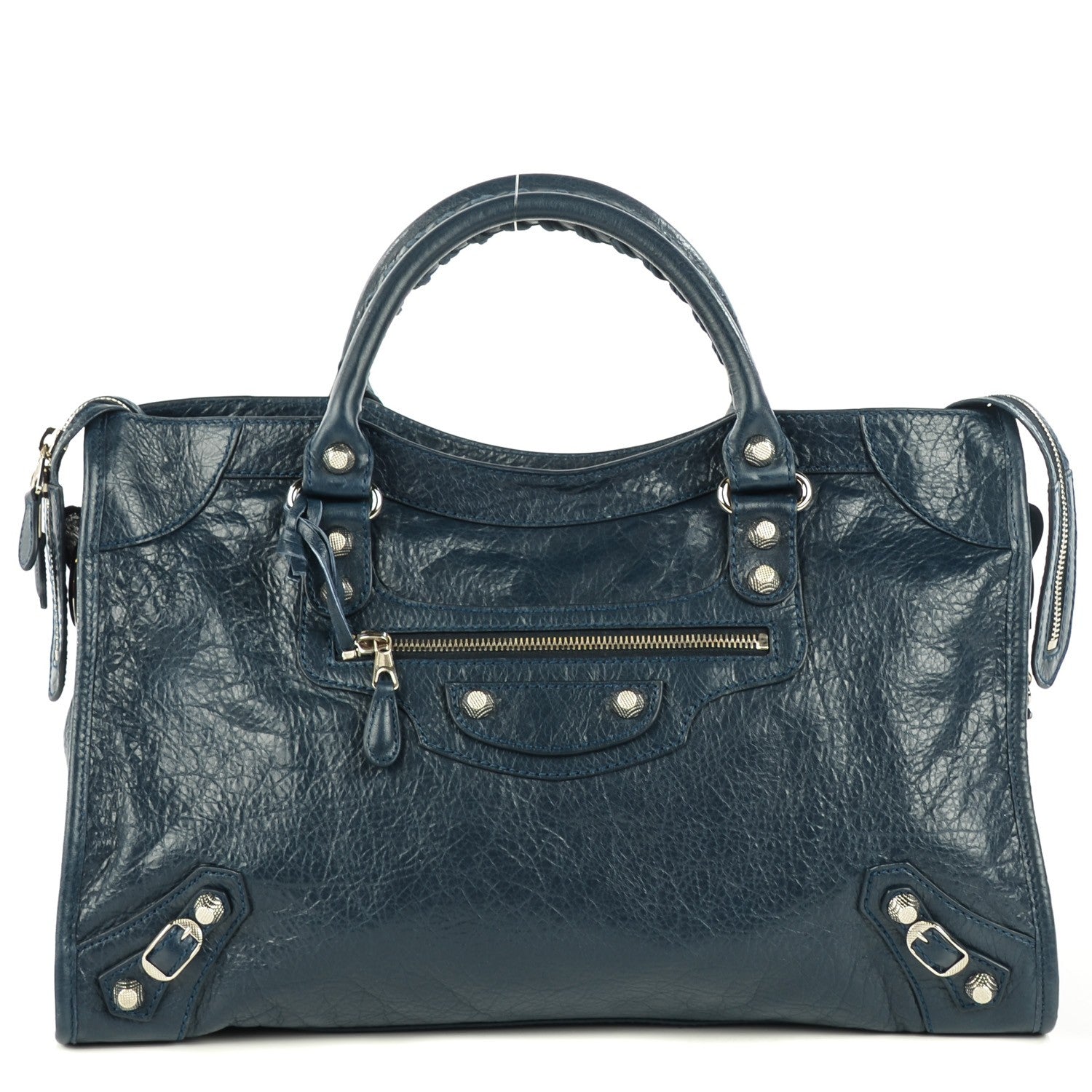 Balenciaga Agneau Giant 12 Silver Hardware City Bleu Obscur 1 of 11