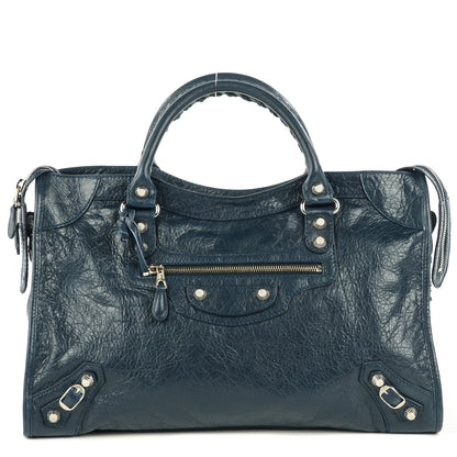 Balenciaga Agneau Giant 12 Silver Hardware City Bleu Obscur 1 of 11