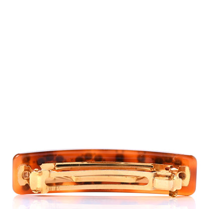 Gucci Resin Crystal Single Hair Barrette Tortoiseshell 3 of 4