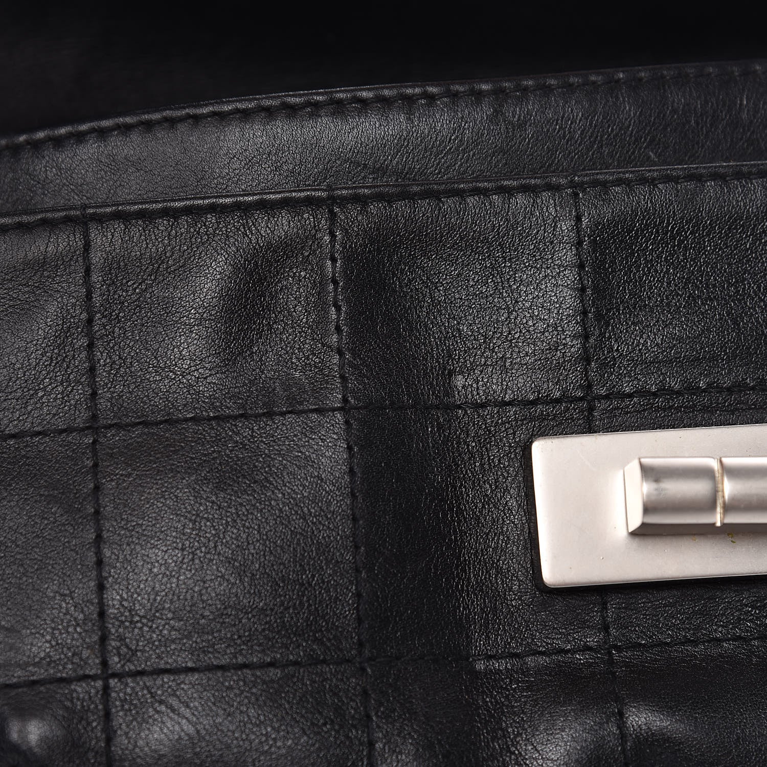 Chanel Calfskin Square Stitched Mademoiselle Shoulder Bag Black 13 of 20