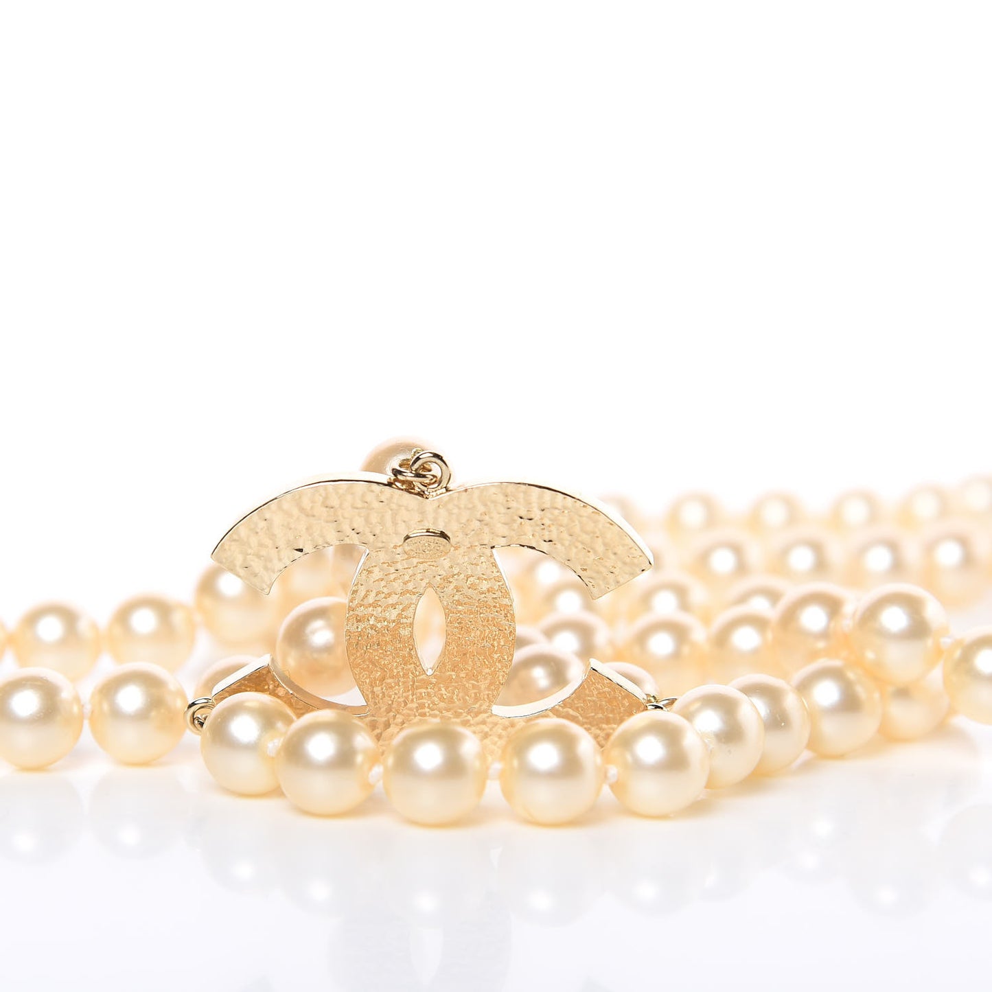 Pearl CC Double Strand Belt Gold