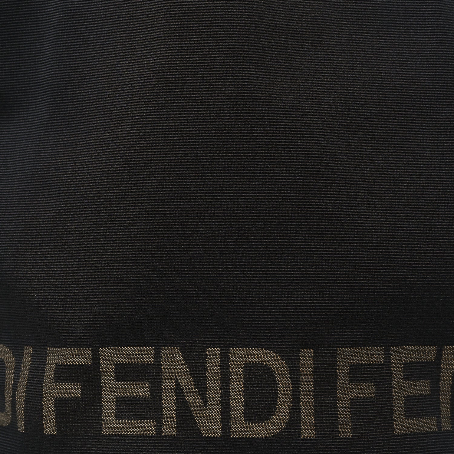 Fendi FF Canvas Bucket Bag Black 8 of 10