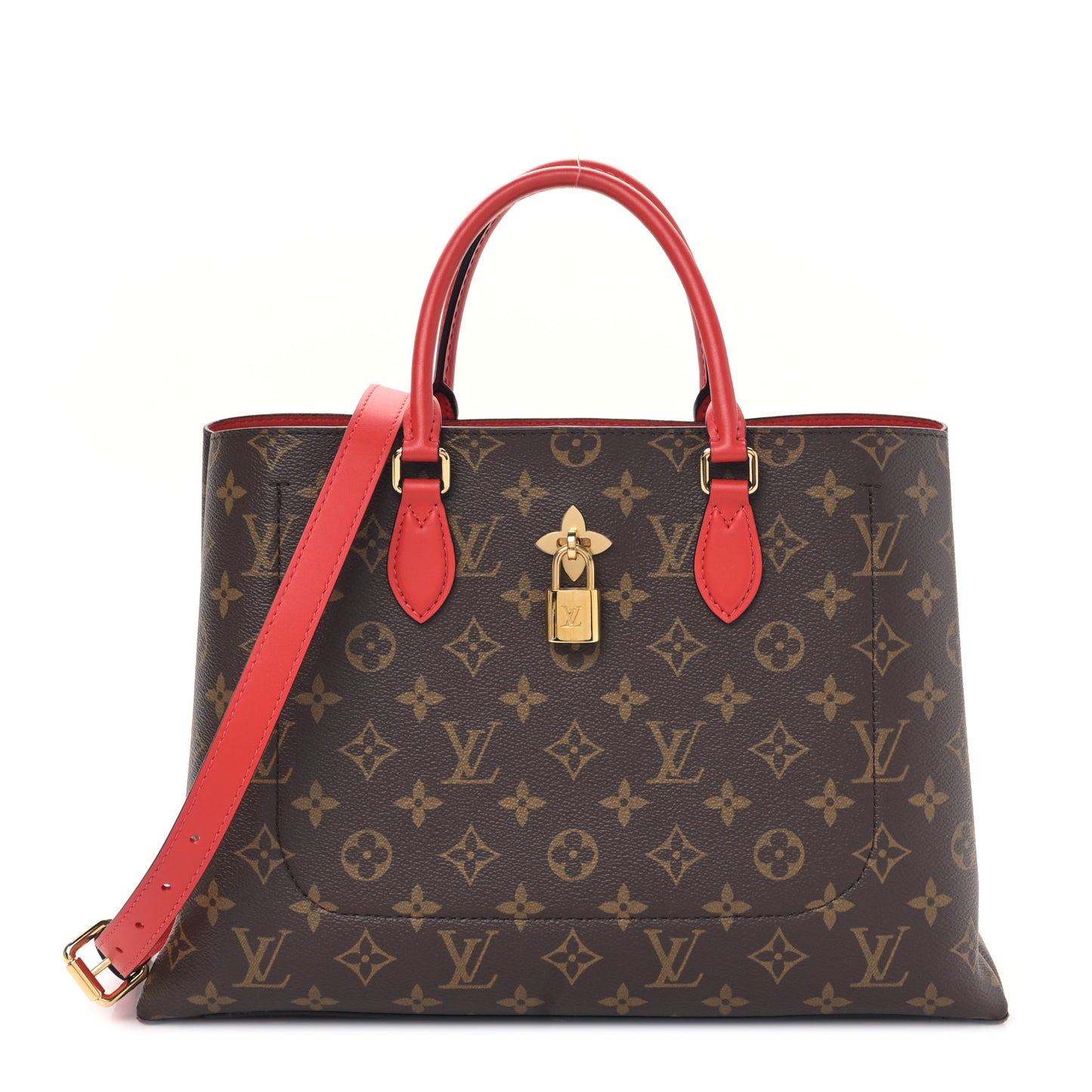 Monogram Flower Tote Coquelicot