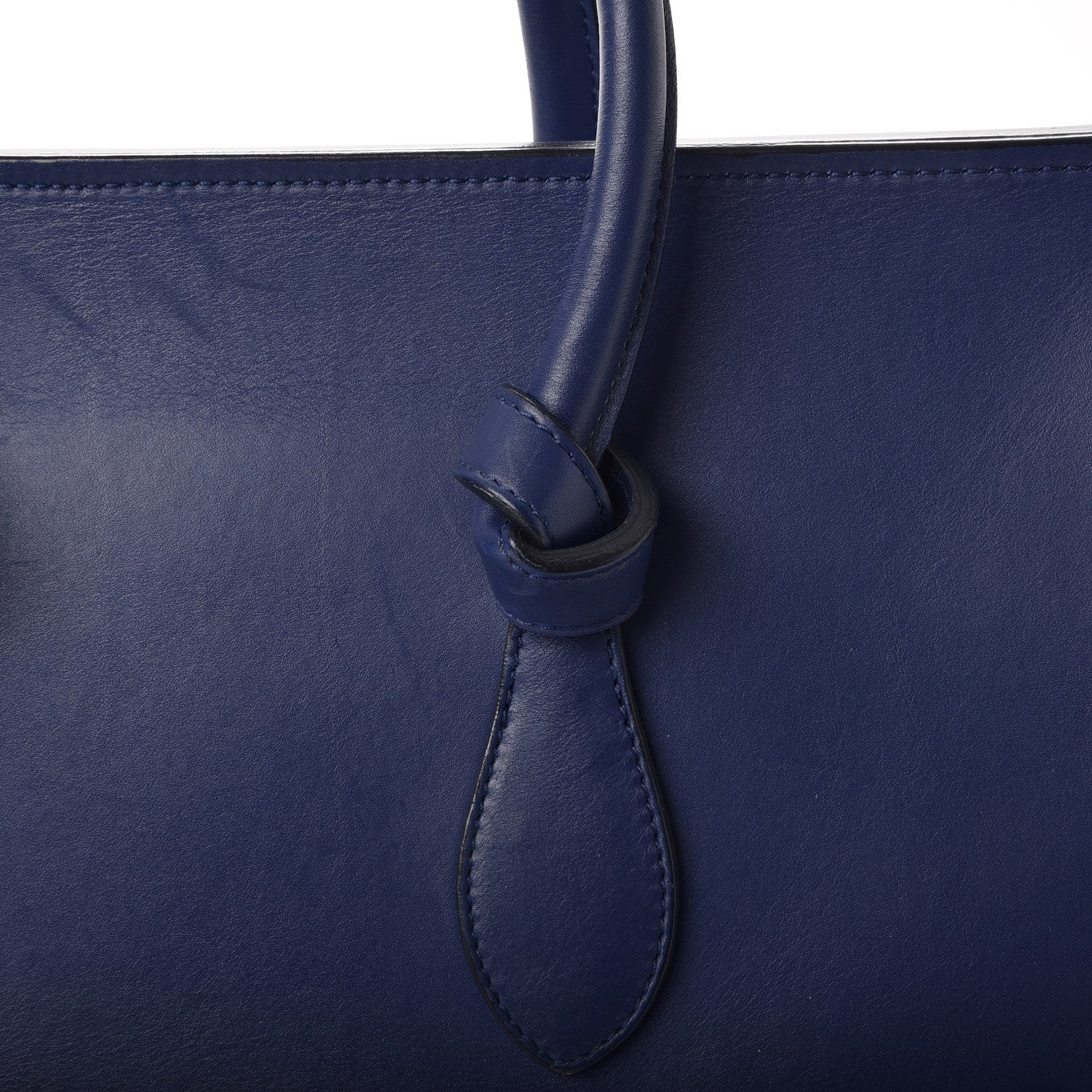 Celine Smooth Calfskin Small Tie Knot Tote Dark Indigo 14 of 23