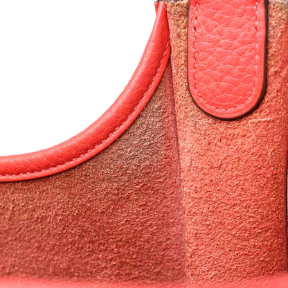 Hermes Taurillon Clemence Evelyne III PM Rouge Pivoine 11 of 13