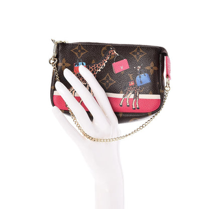 Louis Vuitton Monogram 2017 Christmas Animation Mini Pochette Accessories 2 of 7