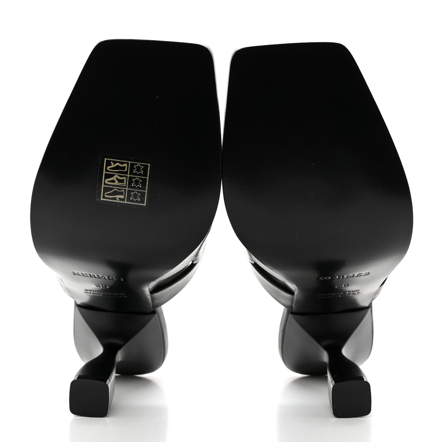 Hermes Nappa Hanna 95 Sandal 36 Black 5 of 9