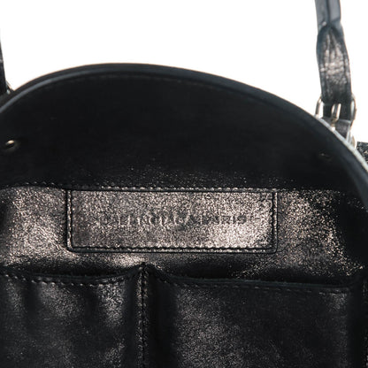 Balenciaga Metallic Calfskin Milkyway Papier A4 Tote Black 6 of 7