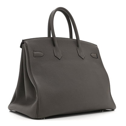 Hermes Togo Birkin 35 Etain 3 of 10