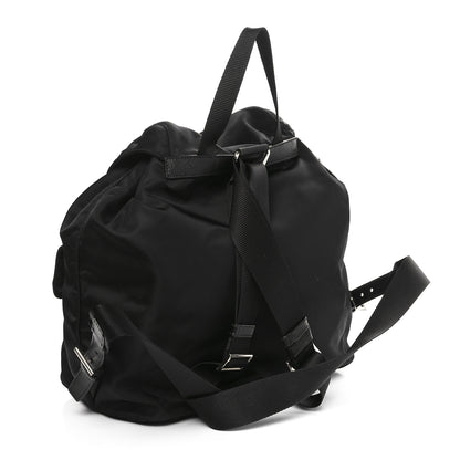 Prada Tessuto Nylon Saffiano Vela Medium Backpack Black 4 of 10