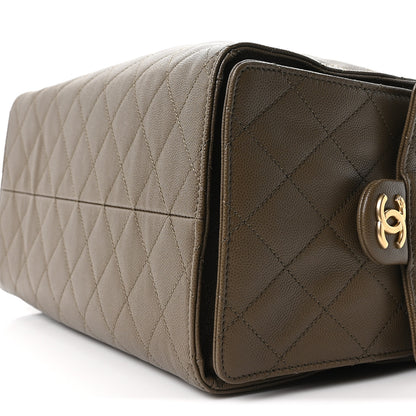 Chanel Caviar Quilted Medium Chanel 25 Handbag Dark Khaki 11 of 11