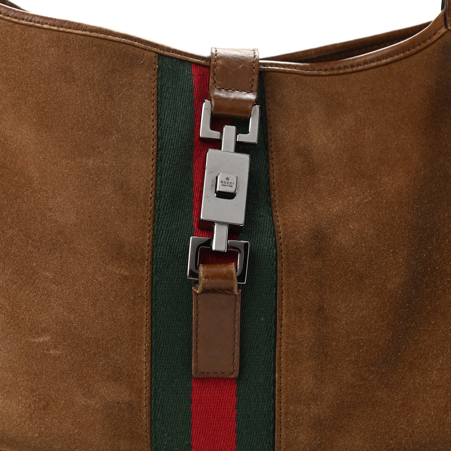 Suede Web Small Jackie O Hobo Light Brown