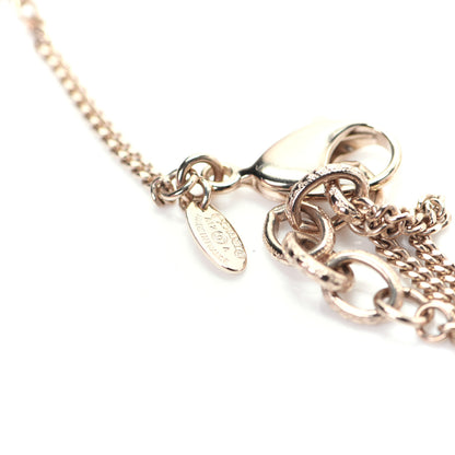 Chanel Beaded Pearl Crystal CC Long Necklace Gold Coral 6 of 7