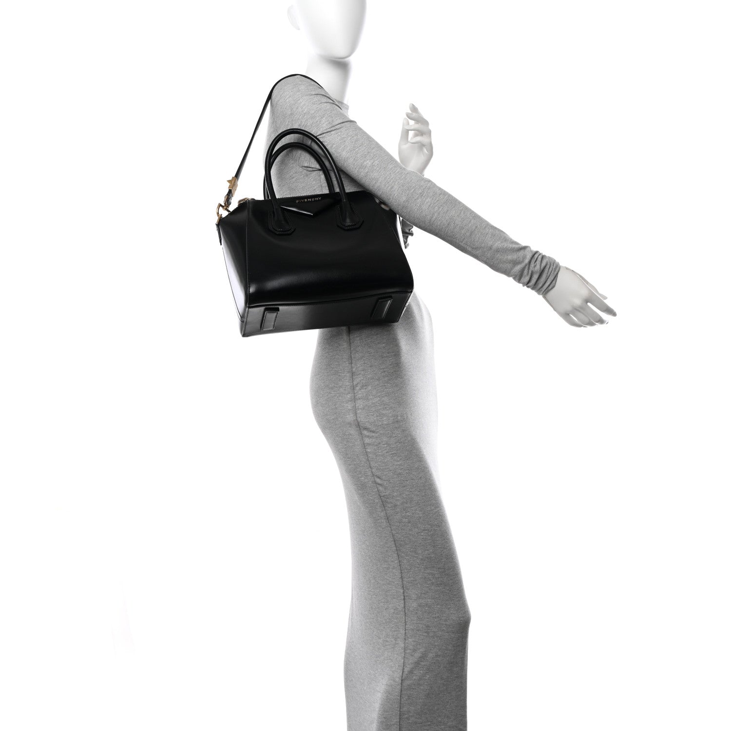 Givenchy Shiny Lord Calfskin Small Antigona Black 2 of 16