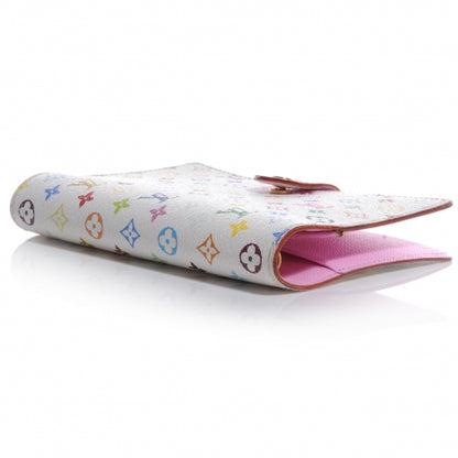 Louis Vuitton Monogram Multicolor Small Ring Agenda Cover White 4 of 8