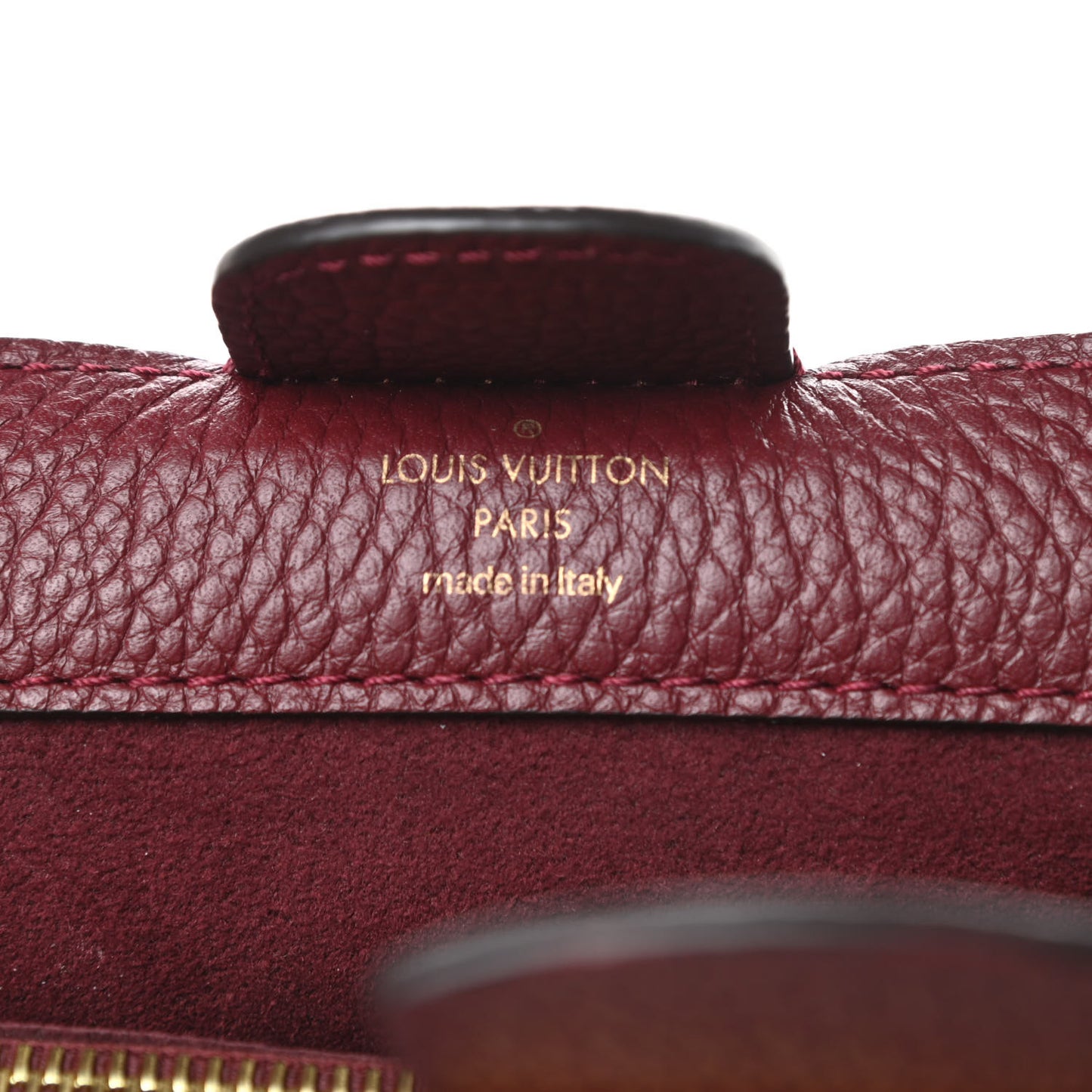 Damier Ebene Cuir Taurillon Brittany Bordeaux