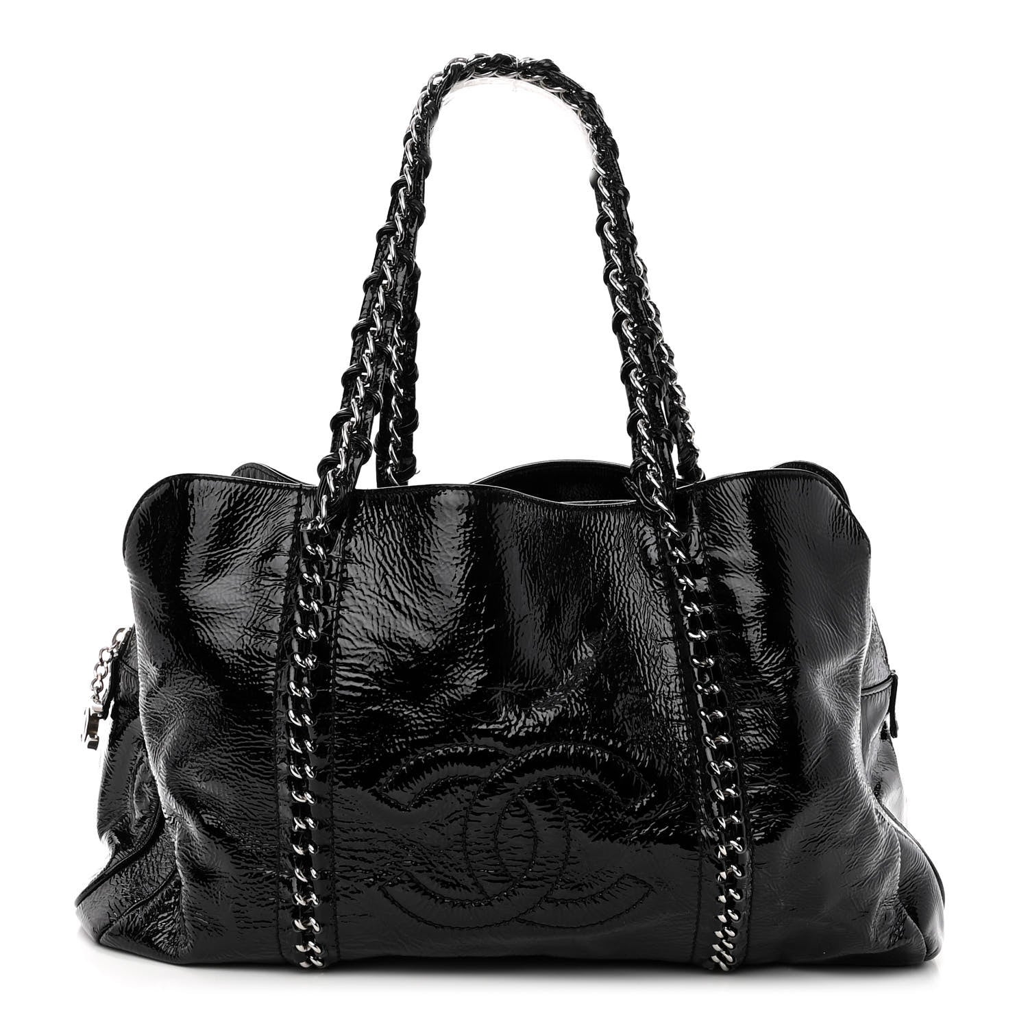 Chanel Patent Calfskin Large Luxe Ligne Tote Black 1 of 12