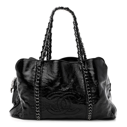 Chanel Patent Calfskin Large Luxe Ligne Tote Black 1 of 12