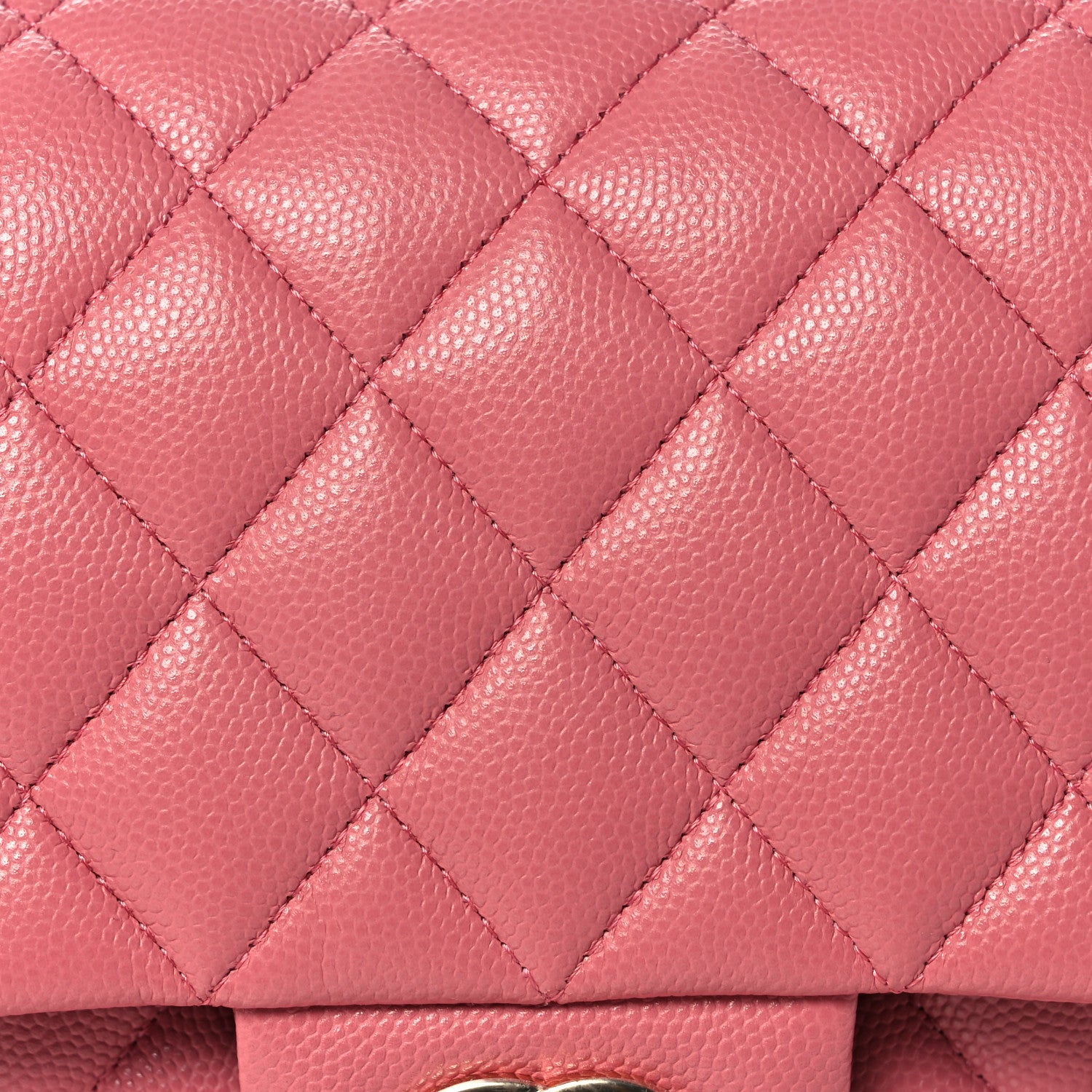 Chanel Caviar Quilted Medium Double Flap Dark Pink 8 of 11