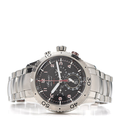 Breguet Stainless Steel 44mm Type XXII Flyback Chronograph Automatic Watch Black 3880ST/H2/SXO 2 of 6