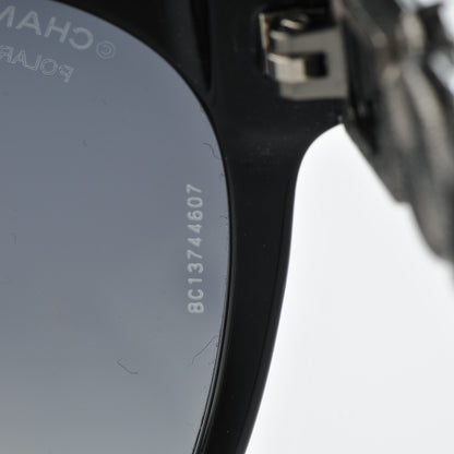Chanel Crystal Pearl Cat Eye Sunglasses 5336-H-B Black 8 of 8