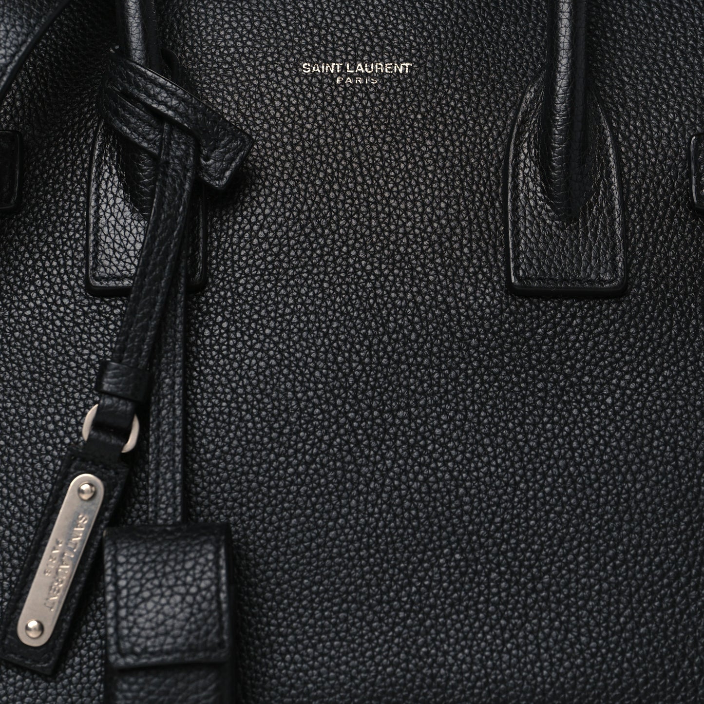 Grained Calfskin Baby Supple Sac De Jour Black