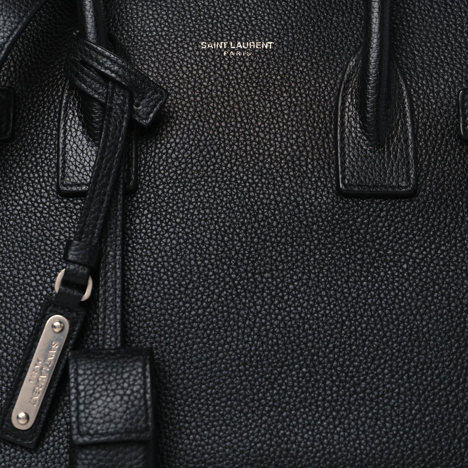Saint Laurent Grained Calfskin Baby Supple Sac De Jour Black 8 of 10