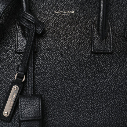 Saint Laurent Grained Calfskin Baby Supple Sac De Jour Black 8 of 10