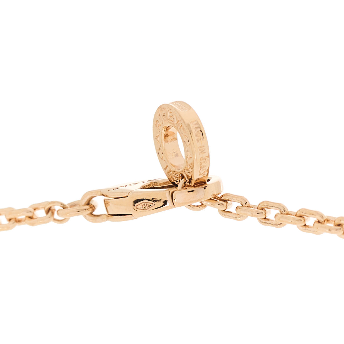 Bulgari 18K Rose Gold Diamond Serpenti Viper Demi Pave Pendant Necklace 7 of 9