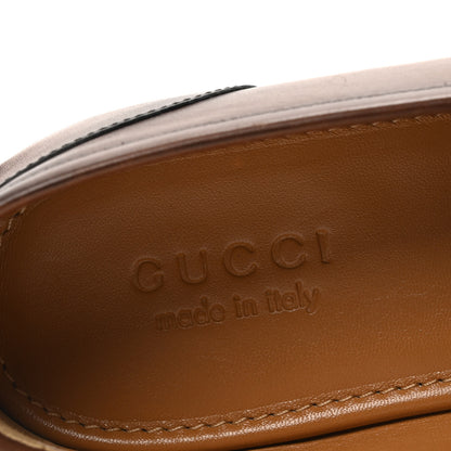 Gucci Betis Glamour Calfskin Horsebit Mens Jordaan Loafers 9 Fondente 8 of 10
