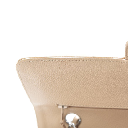 Chanel Caviar Quilted Medium Double Flap Beige Clair 15 of 16