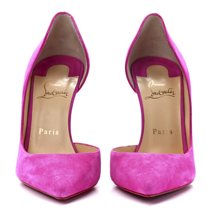 Christian Louboutin Suede Iriza 100 Pumps 39 Ultra Rose 2 of 8