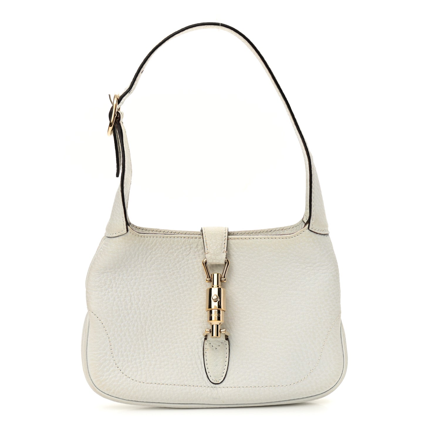 Calfskin Small Jackie O Hobo White
