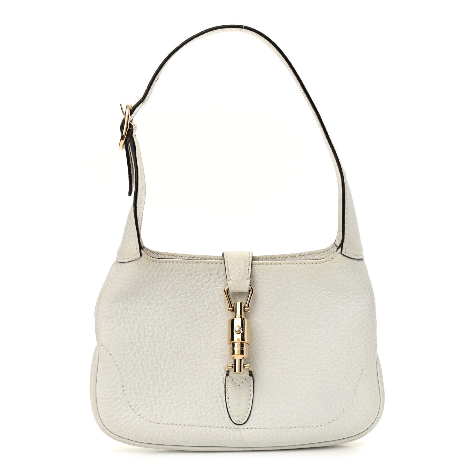 Gucci Calfskin Small Jackie O Hobo White 1 of 13