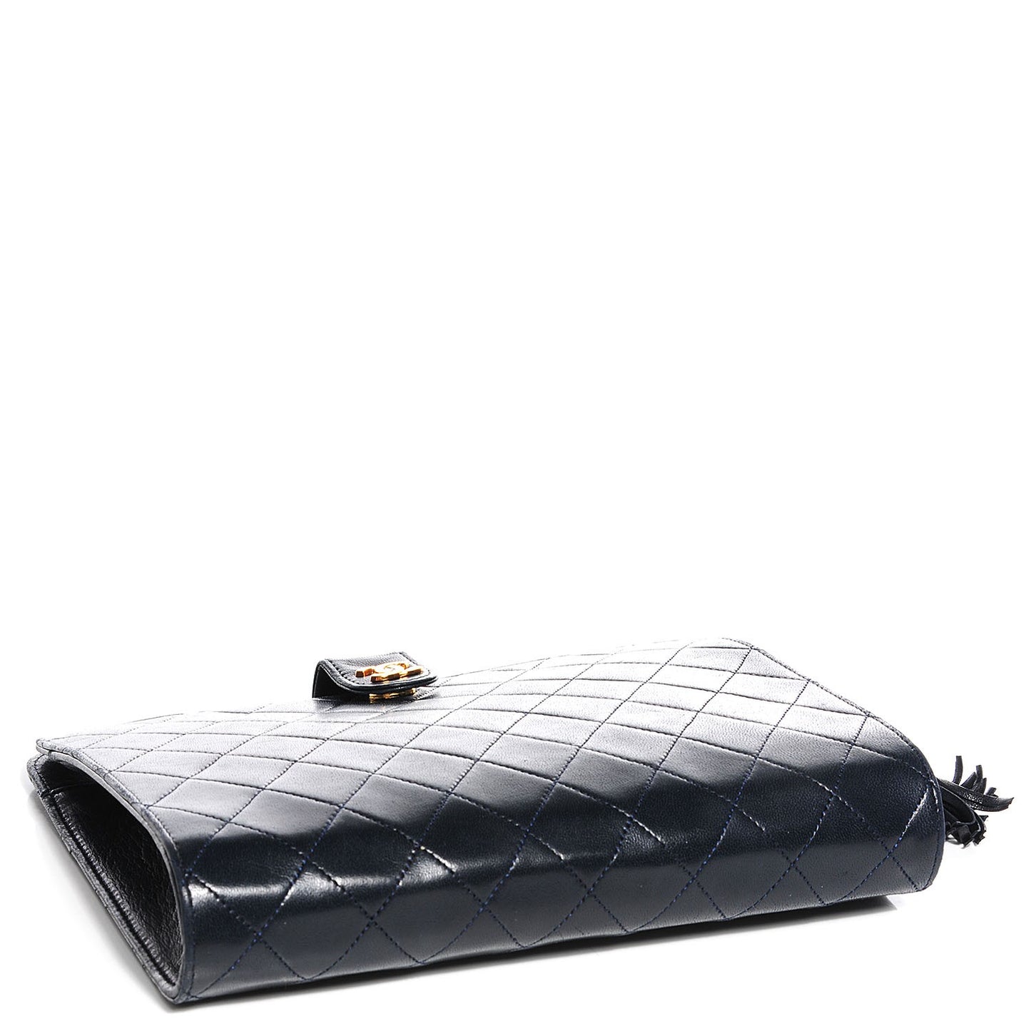 Lambskin Quilted Shoulder Bag Black