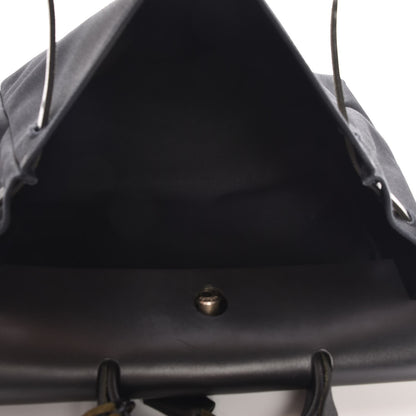 Hermes Toile Vache Calfskin Herbag 39 GM Black 5 of 7