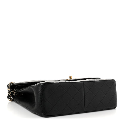 Chanel Caviar Quilted Jumbo Double Flap Black 4 of 10