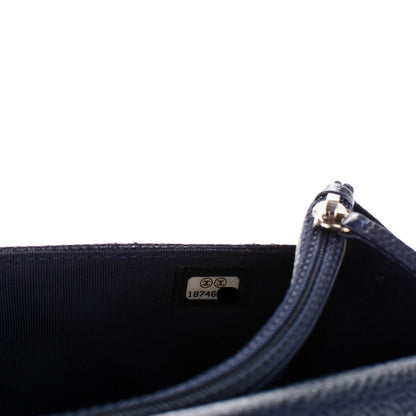Chanel Caviar Quilted Wallet On Chain WOC Navy 7 of 8