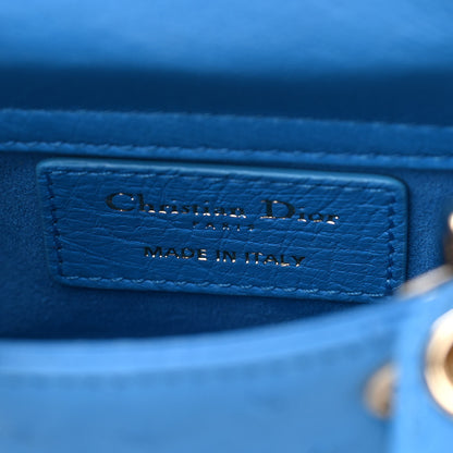 Christian Dior Ostrich Micro Lady Dior Blue 6 of 9