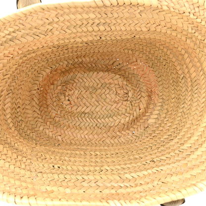 Chloe Raffia Grain Calfskin Medium Marcie Basket White 5 of 9