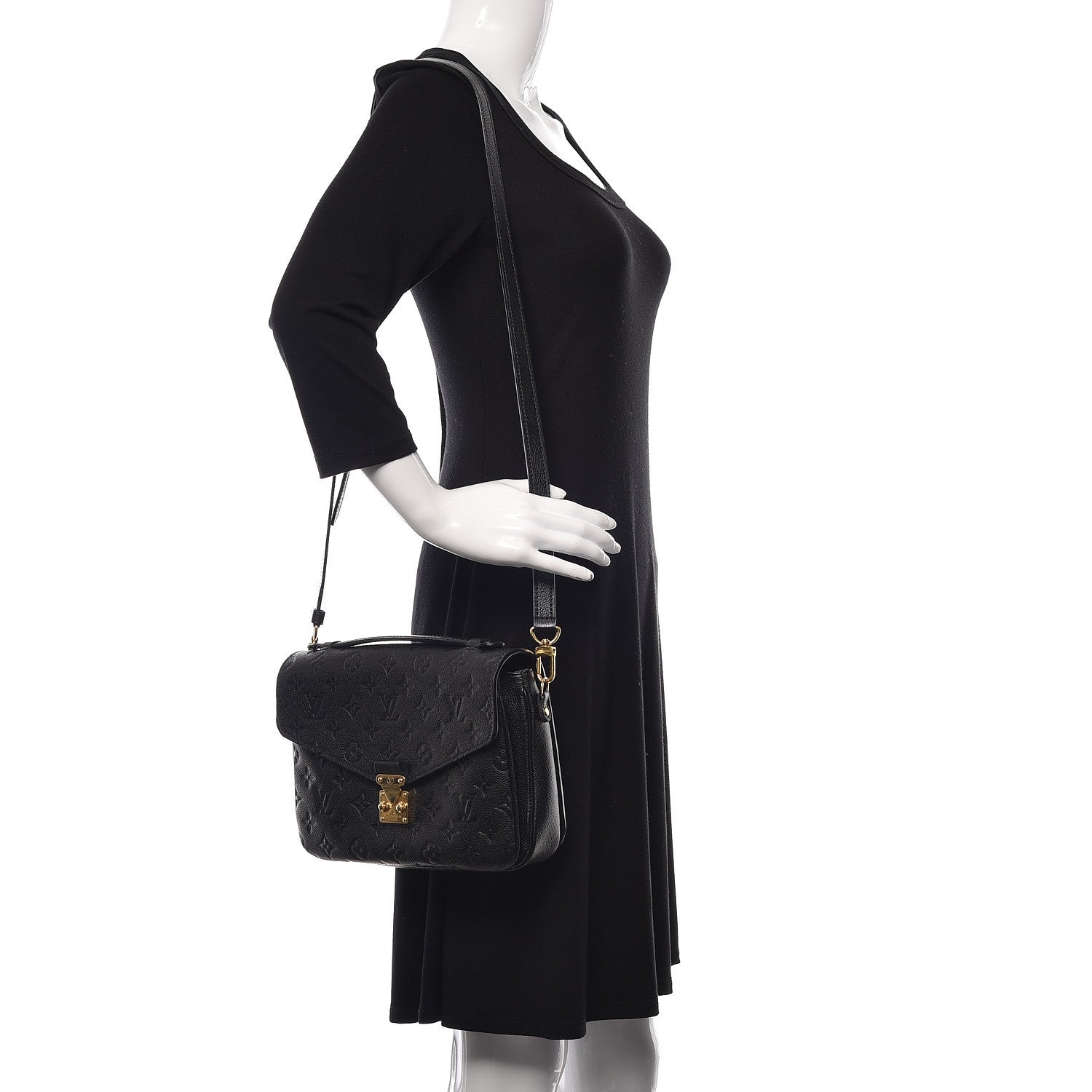 Louis Vuitton Empreinte Pochette Metis Black 2 of 12