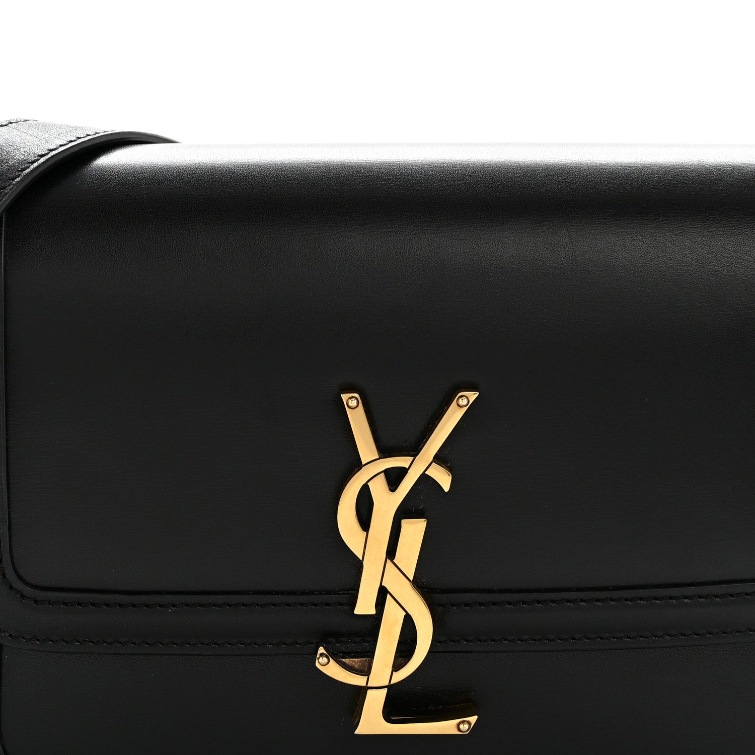 Saint Laurent Smooth Calfskin Small Solferino Satchel Black 8 of 16
