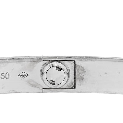 Cartier 18K White Gold 4 Diamond Love Bracelet 19 8 of 10