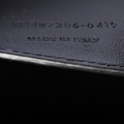 Saint Laurent Grain De Poudre Textured Mixed Matelasse Triquilt Medium Monogram Satchel Black 8 of 11