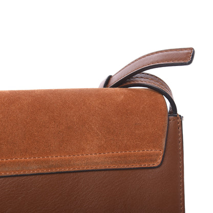 Chloe Suede Calfskin Small Faye Shoulder Bag Tobacco 10 of 14