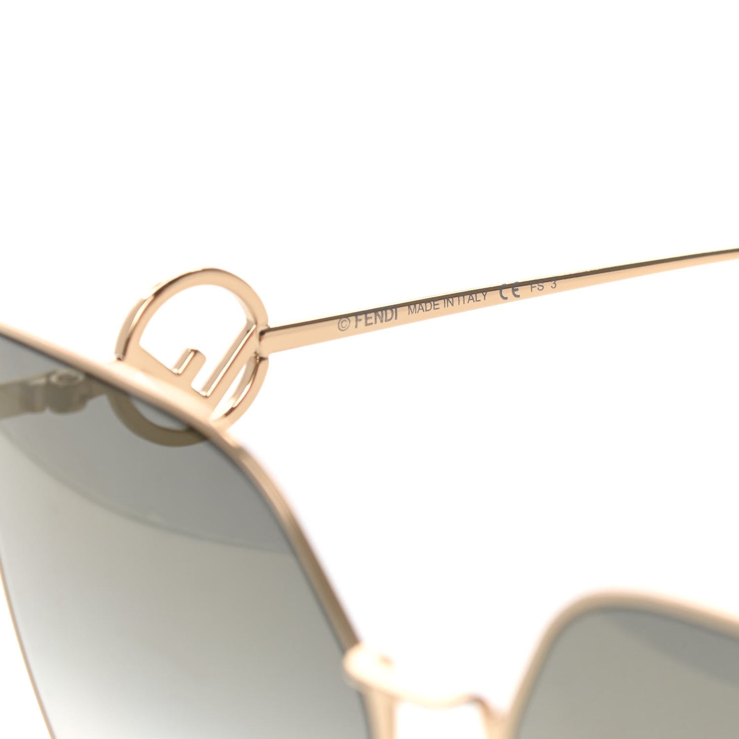 Metal F is Fendi Sunglasses FF 0323/S Gold