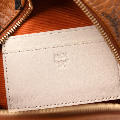 MCM Visetos X-Mini Stark Backpack Cognac White 7 of 7