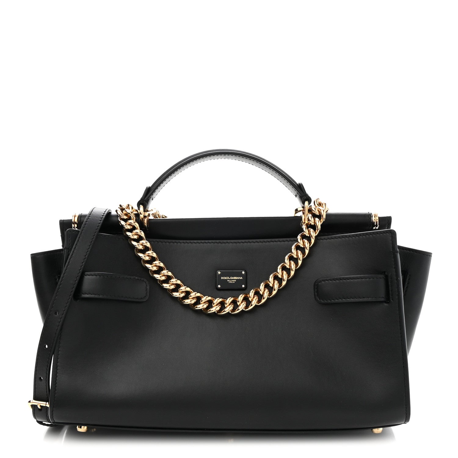 Dolce & Gabbana Calfskin Sicily 62 Black 1 of 8