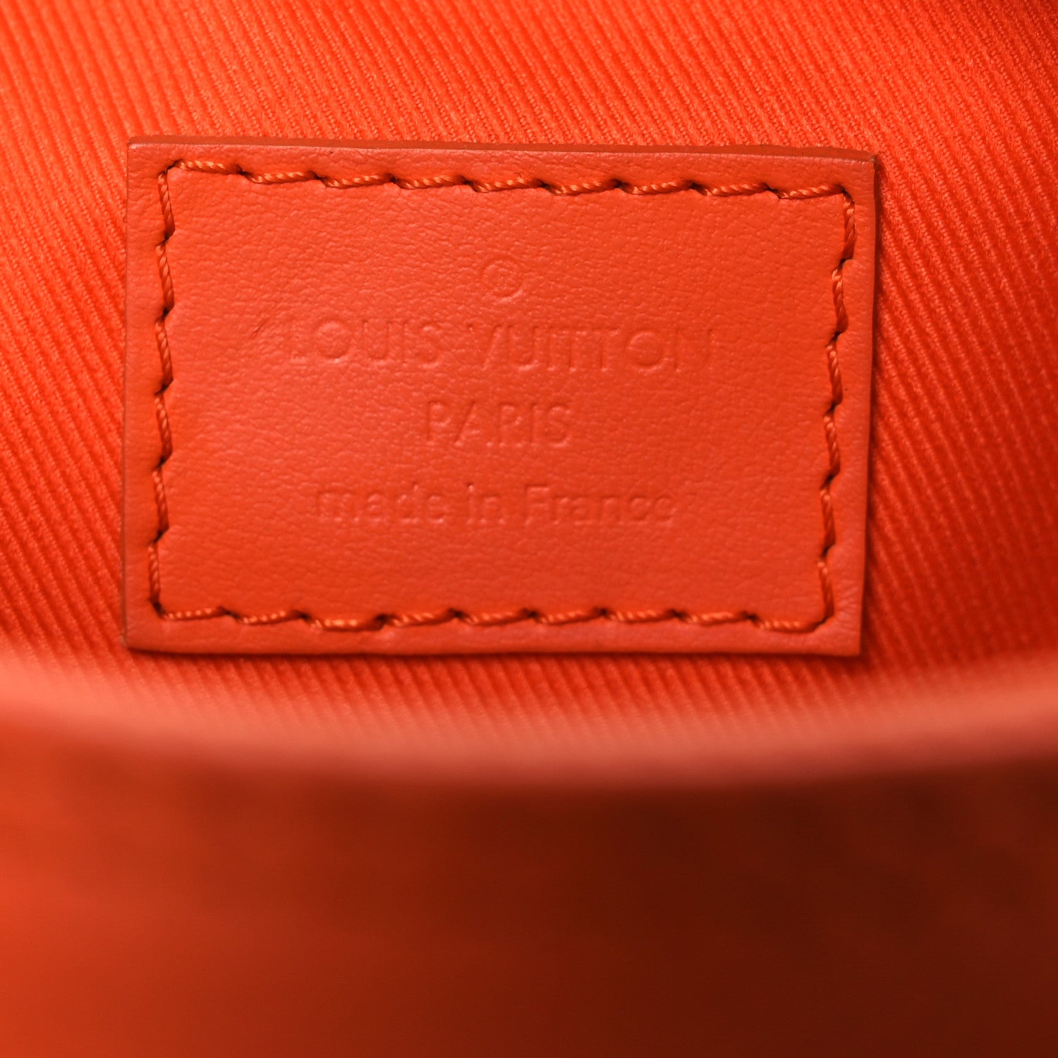 Louis Vuitton Grained Calfskin Aerogram Keepall XS Orange 6 of 13